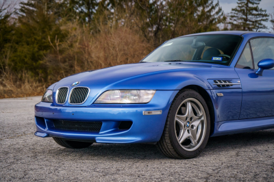 2002 BMW M Coupe in Estoril Blue Metallic over Estoril Blue & Black Nappa