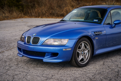2002 BMW M Coupe in Estoril Blue Metallic over Estoril Blue & Black Nappa