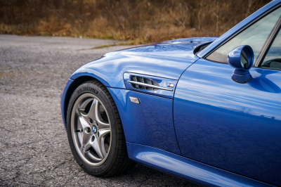 2002 BMW M Coupe in Estoril Blue Metallic over Estoril Blue & Black Nappa