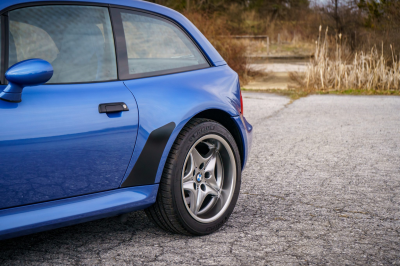 2002 BMW M Coupe in Estoril Blue Metallic over Estoril Blue & Black Nappa