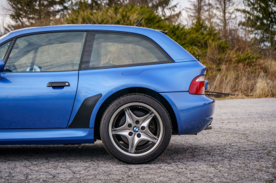 2002 BMW M Coupe in Estoril Blue Metallic over Estoril Blue & Black Nappa
