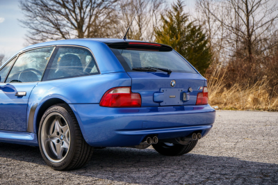 2002 BMW M Coupe in Estoril Blue Metallic over Estoril Blue & Black Nappa