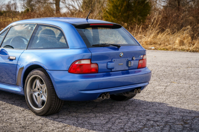 2002 BMW M Coupe in Estoril Blue Metallic over Estoril Blue & Black Nappa