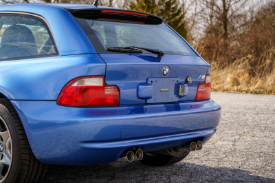 2002 BMW M Coupe in Estoril Blue Metallic over Estoril Blue & Black Nappa