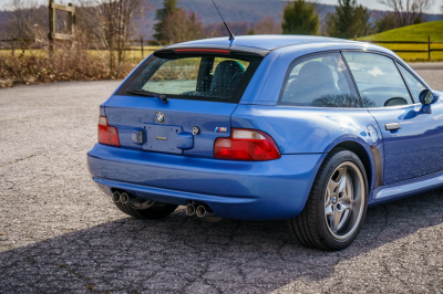 2002 BMW M Coupe in Estoril Blue Metallic over Estoril Blue & Black Nappa