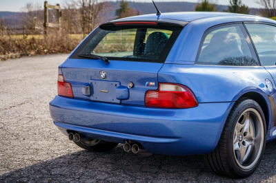 2002 BMW M Coupe in Estoril Blue Metallic over Estoril Blue & Black Nappa