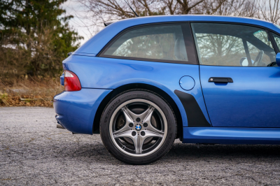 2002 BMW M Coupe in Estoril Blue Metallic over Estoril Blue & Black Nappa