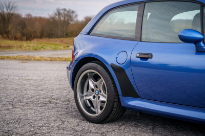 2002 BMW M Coupe in Estoril Blue Metallic over Estoril Blue & Black Nappa
