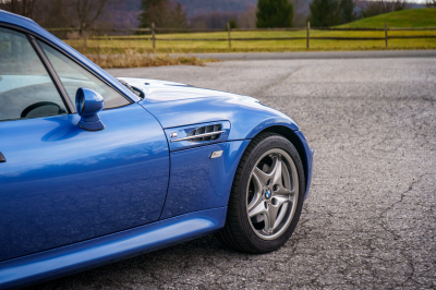 2002 BMW M Coupe in Estoril Blue Metallic over Estoril Blue & Black Nappa