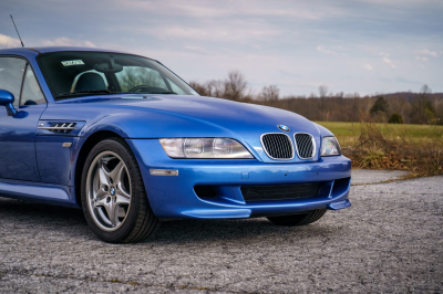 2002 BMW M Coupe in Estoril Blue Metallic over Estoril Blue & Black Nappa
