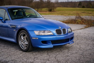 2002 BMW M Coupe in Estoril Blue Metallic over Estoril Blue & Black Nappa