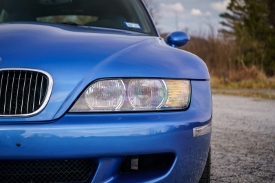 2002 BMW M Coupe in Estoril Blue Metallic over Estoril Blue & Black Nappa