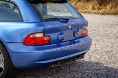 2002 BMW M Coupe in Estoril Blue Metallic over Estoril Blue & Black Nappa