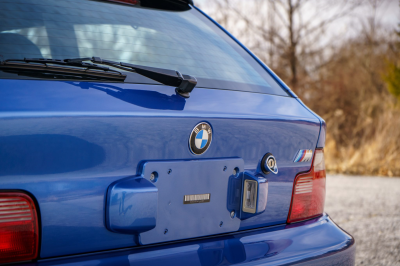 2002 BMW M Coupe in Estoril Blue Metallic over Estoril Blue & Black Nappa