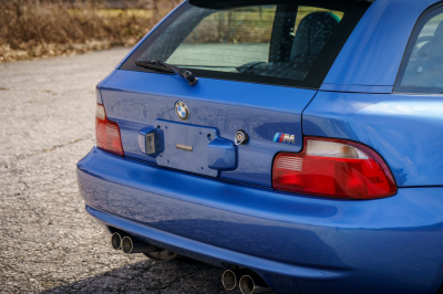 2002 BMW M Coupe in Estoril Blue Metallic over Estoril Blue & Black Nappa