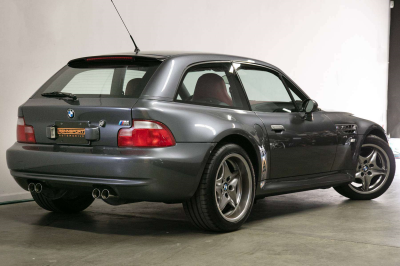 2002 BMW M Coupe in Steel Gray Metallic over Imola Red & Black Nappa