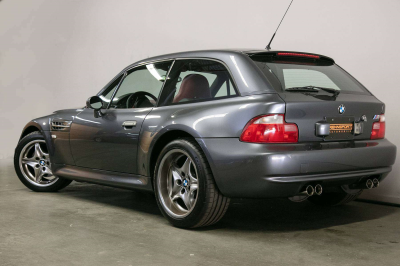 2002 BMW M Coupe in Steel Gray Metallic over Imola Red & Black Nappa