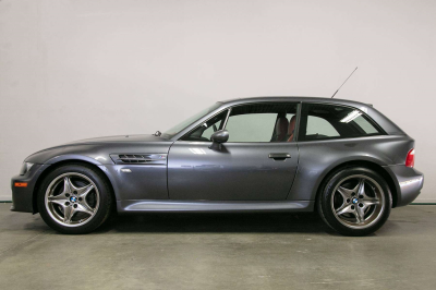 2002 BMW M Coupe in Steel Gray Metallic over Imola Red & Black Nappa