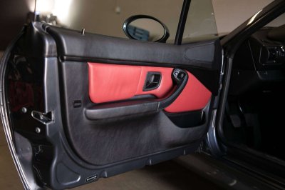 2002 BMW M Coupe in Steel Gray Metallic over Imola Red & Black Nappa