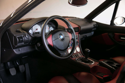 2002 BMW M Coupe in Steel Gray Metallic over Imola Red & Black Nappa
