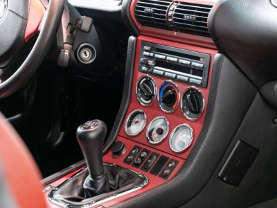 2002 BMW M Coupe in Steel Gray Metallic over Imola Red & Black Nappa