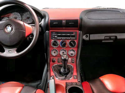 2002 BMW M Coupe in Steel Gray Metallic over Imola Red & Black Nappa