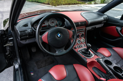 2002 BMW M Coupe in Black Sapphire Metallic over Imola Red & Black Nappa