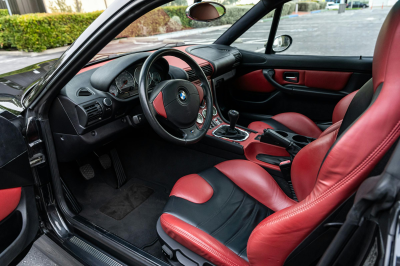 2002 BMW M Coupe in Black Sapphire Metallic over Imola Red & Black Nappa