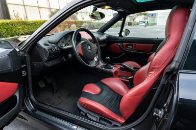 2002 BMW M Coupe in Black Sapphire Metallic over Imola Red & Black Nappa