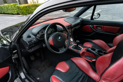 2002 BMW M Coupe in Black Sapphire Metallic over Imola Red & Black Nappa