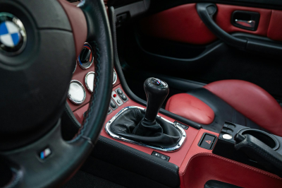 2002 BMW M Coupe in Black Sapphire Metallic over Imola Red & Black Nappa