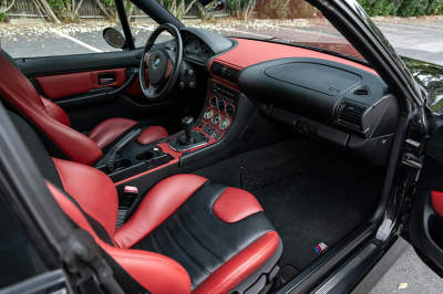2002 BMW M Coupe in Black Sapphire Metallic over Imola Red & Black Nappa