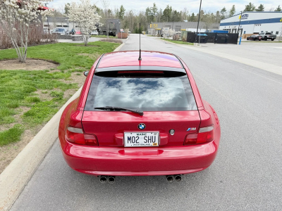 2002 BMW M Coupe in Imola Red 2 over Black Nappa