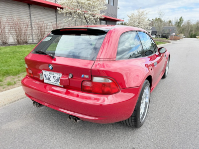 2002 BMW M Coupe in Imola Red 2 over Black Nappa