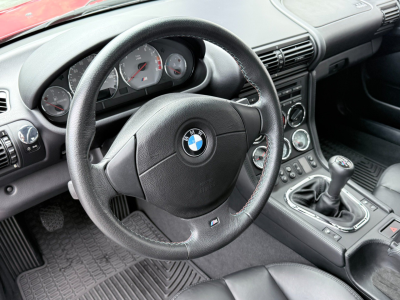 2002 BMW M Coupe in Imola Red 2 over Black Nappa