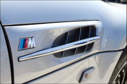2000 BMW M Coupe in Titanium Silver Metallic over Black Nappa - Side Gill