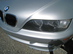 2001 BMW M Coupe in Titanium Silver Metallic over Imola Red & Black Nappa - Front Bumper Detail