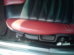 2002 BMW M Coupe in Black Sapphire Metallic over Imola Red & Black Nappa - Driver Seat Detail
