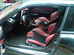 2002 BMW M Coupe in Black Sapphire Metallic over Imola Red & Black Nappa - Interior