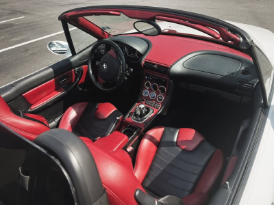2000 BMW M Roadster in Alpine White 3 over Imola Red & Black Nappa
