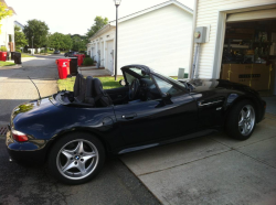 2000 BMW M Roadster in Cosmos Black Metallic over Black Nappa