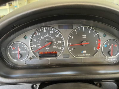 2000 BMW M Roadster in Cosmos Black Metallic over Dark Gray & Black Nappa