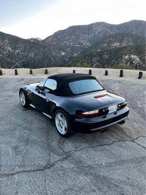 2000 BMW M Roadster in Cosmos Black Metallic over Black Nappa