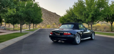 2000 BMW M Roadster in Cosmos Black Metallic over Black Nappa