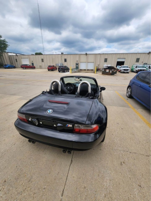 2000 BMW M Roadster in Cosmos Black Metallic over Dark Gray & Black Nappa