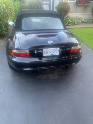 2000 BMW M Roadster in Cosmos Black Metallic over Black Nappa