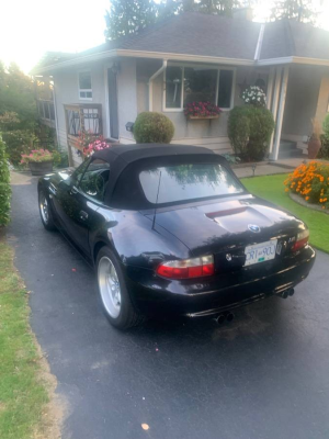 2000 BMW M Roadster in Cosmos Black Metallic over Black Nappa