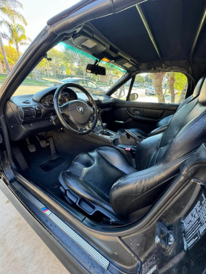 2000 BMW M Roadster in Cosmos Black Metallic over Black Nappa