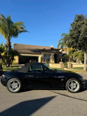 2000 BMW M Roadster in Cosmos Black Metallic over Black Nappa