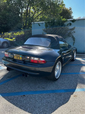 2000 BMW M Roadster in Cosmos Black Metallic over Black Nappa